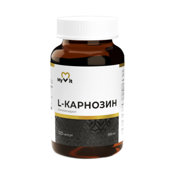 MyVit, L-Карнозин, капсулы, 120 шт., капсулы, 120 шт.
MyVit, L-Карнозин, капсулы, 120 шт., капсулы, 120 шт.