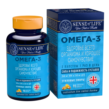 SENSE OF LIFE, Омега-3 Здоровье всего организма, капсулы, 90 шт., капсулы, 90 шт.
SENSE OF LIFE, Омега-3 Здоровье всего организма, капсулы, 90 шт., капсулы, 90 шт.