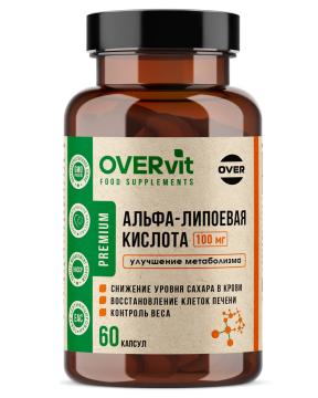 

OVERVit, Альфа-липоевая кислота, капсулы, 60 шт., капсулы, 60 шт.