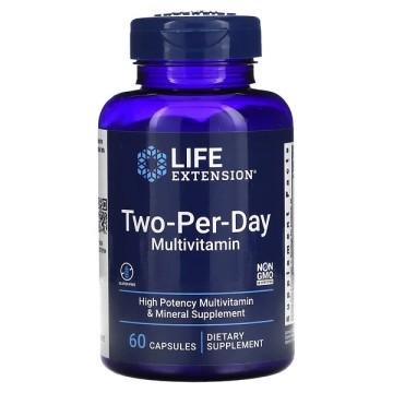 

Life Extension, Two-Per-Day Multivitamin (комплекс мультивитаминов), капсулы, 60 шт., капсулы, 60 шт.