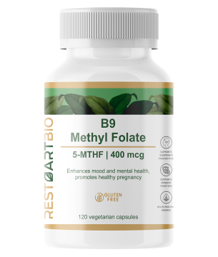 

RestartBio, Витамин В9 (метилфолат), капсулы, 120 шт., капсулы, 120 шт.
