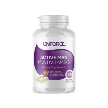 

UNIFORCE, Комплекс для мужчин "Active Man Multivitamins", капсулы, 100 шт., капсулы, 100 шт.