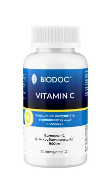 

BIODOC, Витамин С (L-аскорбат кальция), капсулы, 30 шт., капсулы, 30 шт.