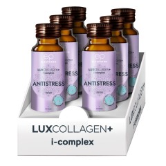 LUXCOLLAGEN+i-complex, Напиток на основе морского коллагена «Антистресс», 6 шт * 50 мл