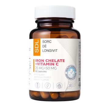 

SDL, Железо (бисглицинат) + Витамин С, капсулы, 60 шт., капсулы, 60 шт.