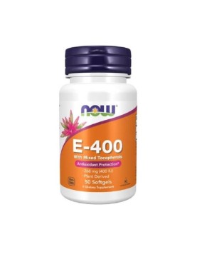 

Now Foods, E-400 (Витамин E), капсулы, 50 шт, капсулы, 50 шт