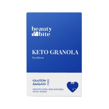 

BeautyBite, Кето-гранола с голубикой, 125 г, 125 г