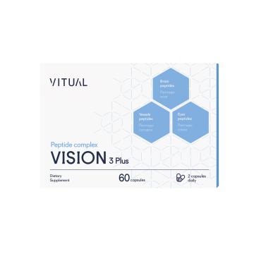 

VITUAL, VISION 3 Plus (настройка остроты зрения и повышение концентрации внимания), капсулы, 60 шт., капсулы, 60 шт.