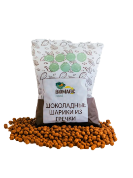 

BioMagic food, Готовый завтрак «Шоколадные шарики из гречки», 200 г, 200 г