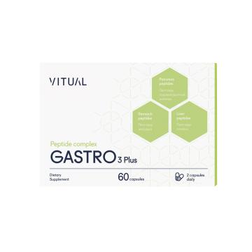 

VITUAL, GASTRO 3 Plus (нормализация работы ЖКТ), капсулы, 60 шт., капсулы, 60 шт.