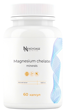 

NOVOAGE nutrition, Магний (бисглицинат), капсулы, 60 шт., капсулы, 60 шт.