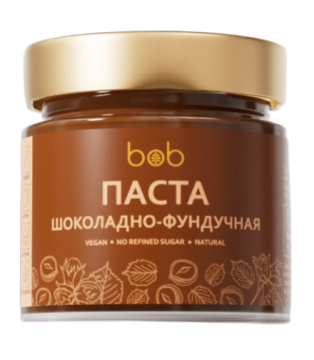 

bob, Паста ореховая Шоколадно-фундучная, 200 г, 200 г