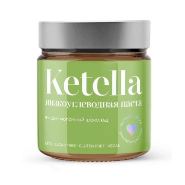 

BeautyBite, Кето-паста «Ketella» шоколадно-фундучная, 180 г, 180 г