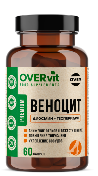 

OVERVit, Веноцит, капсулы, 60 шт., капсулы, 60 шт.