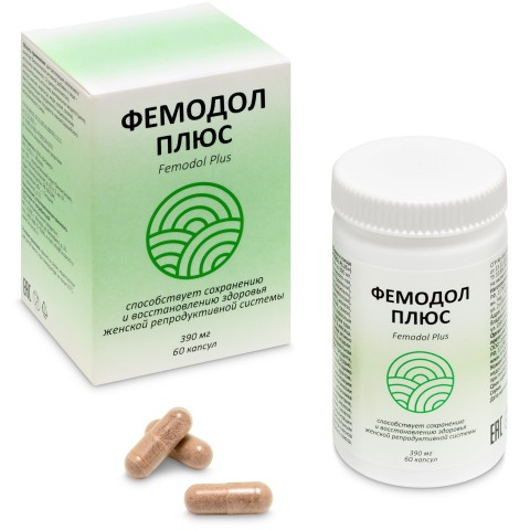 Функциональные продукты, Фемодол Плюс (для женского здоровья), капсулы, 60 шт