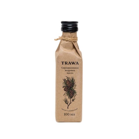 TRAWA, Масло кедровое сыродавленное, 100 мл