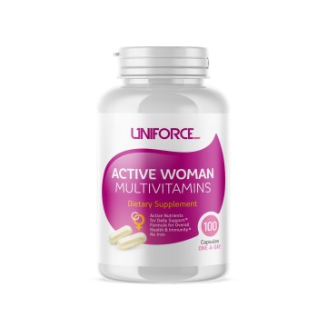 

UNIFORCE, Комплекс для женщин "Active Woman Multivitamins", капсулы, 100 шт., капсулы, 100 шт.