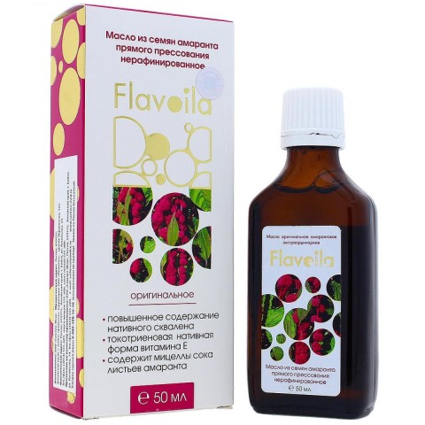 Flavoila, Масло оригинальное амарантовое (для снижения холестерина), 50 мл