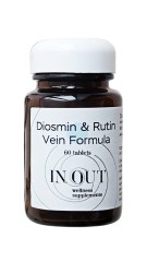 IN.OUT, Комплекс для вен, Диосмин + Рутин, таблетки, 60 шт