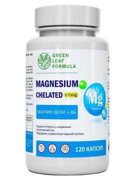 

Green Leaf Formula, Магний хелат + витамин В6, капсулы, 120 шт., капсулы, 120 шт.