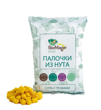 

BioMagic food, Нутовые палочки, со вкусом соли и трав, 75 г, 75 г