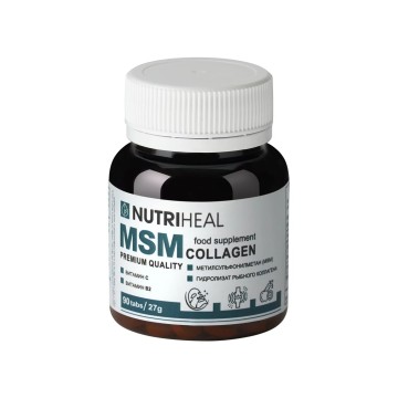 

NUTRIHEAL, Комплекс MSM (сера + коллаген), таблетки, 90 шт., таблетки, 90 шт.