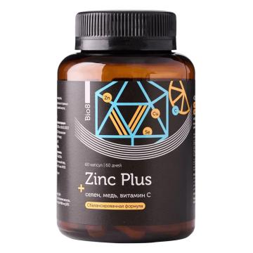 

Bio8, Цинк плюс Селен, Медь, Витамин С (для кожи, волос, ногтей, иммунитета), капсулы, 60 шт., капсулы, 60 шт.