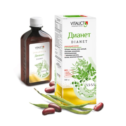 Vitauct, Дианет (нормализация уровня сахара), раствор, 350 мл