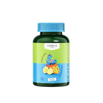 

UNATUNA, Витами D3 кидс, мармеладные пастилки, 60 шт., 60 шт.