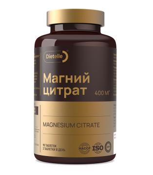 

Dietelle, Магний (цитрат), таблетки, 90 шт., таблетки, 90 шт.