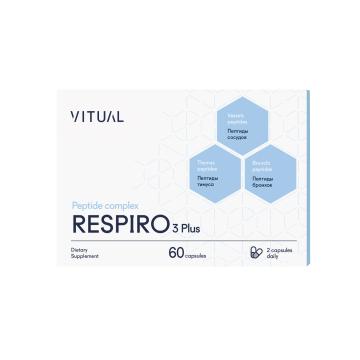 

VITUAL, RESPIRO 3 Plus (возможность дышать полной грудью), капсулы, 60 шт., капсулы, 60 шт.