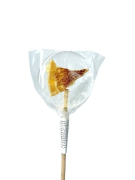 Lollipops, Леденец на палочке из изомальта с сублимированным апельсином, 1 шт