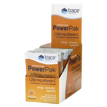 

Trace Minerals, PowerPak + stamina (электролит для повышения выносливости), со вкусом апельсина, порошок, 30х5,3 г, порошок, 30х5,3 г