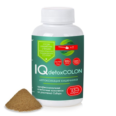 Сиб-Крук, IQ detoxCOLON, Клеточный комплекс для детоксикации кишечника, пудра, 100 г