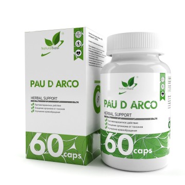 

NaturalSupp, Кора муравьиного дерева (Pau D Arco), капсулы, 60 шт., капсулы, 60 шт.