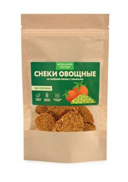 

UFEELGOOD, Снеки овощные из зелёной гречки с томатами, 70 г, 70 г