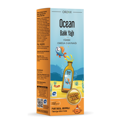 ORZAX, Океан Рыбий жир с апельсином, 150 мл