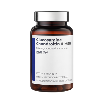 

SOLOWAYS, Глюкозамин хондроитин мсм (хондропротектор), капсулы, 120 шт., капсулы, 120 шт.