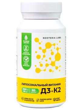 

Nooteria Labs, Липосомальный витамин D3+K2, капсулы, 60 шт., капсулы, 60 шт.