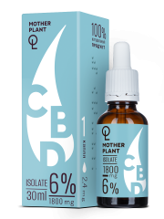 Купить MotherPlant, CBD масло 6% «Изолят» (без привкуса), жидкость, 30 ...
