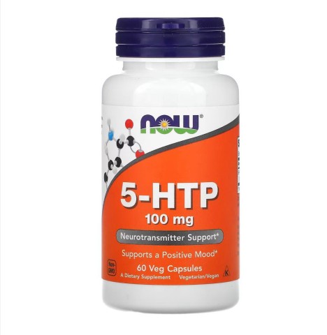 Now Foods, 5-HTP (5-гидрокситриптофан), капсулы, 60 шт