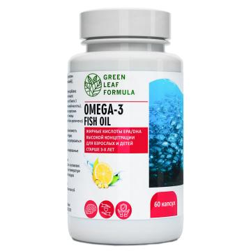 

Green Leaf Formula, Омега-3, со вкусом лимона, капсулы, 60 шт., капсулы, 60 шт.