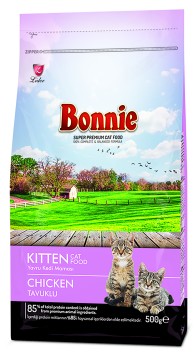 Bonnie, Сухой корм для котят с курицей, 500 г