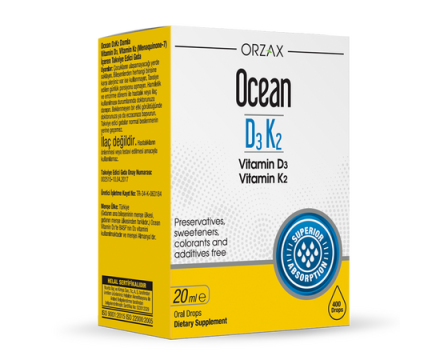 ORZAX, Океан Витамин Д3 + К2, жидкость, 20 мл