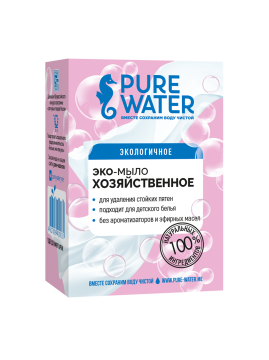 

Pure Water, Хозяйственное мыло, 175 г, 175 г