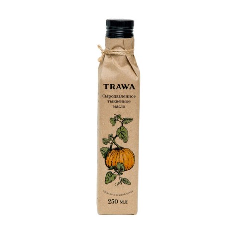 TRAWA, Масло тыквенное сыродавленное, 250 мл