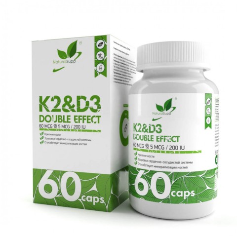 Naturalsupp, Витамин Д3+К2, капсулы, 60 шт