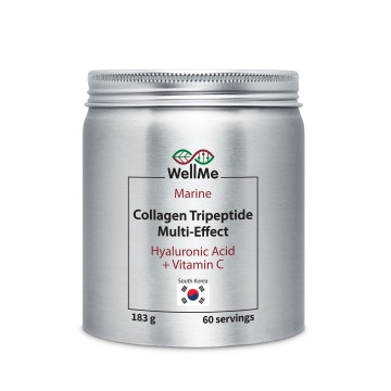 

WellMe, Collagen Tripeptide Multi-Effect, Трипептиды коллагена (для здоровья кожи, волос, ногтей и суставов), порошок, 183 г, порошок, 183 г