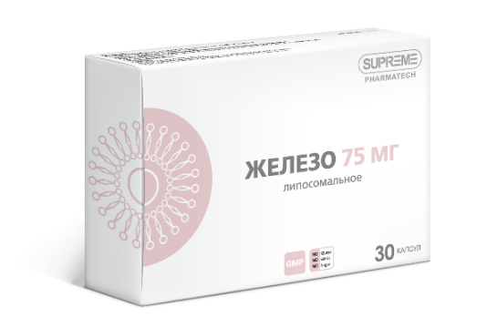 

Supreme Pharmatech, Липосомальное железо, капсулы, 30 шт., капсулы, 30 шт.