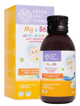 

Green Leaf Formula, Детский сироп MG & B6 (для нервной системы), жидкость, 100 мл, жидкость, 100 мл